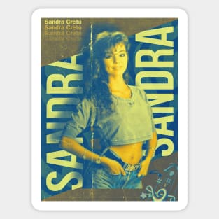 Sandra Cretu / 80s Retro Fan Design Sticker